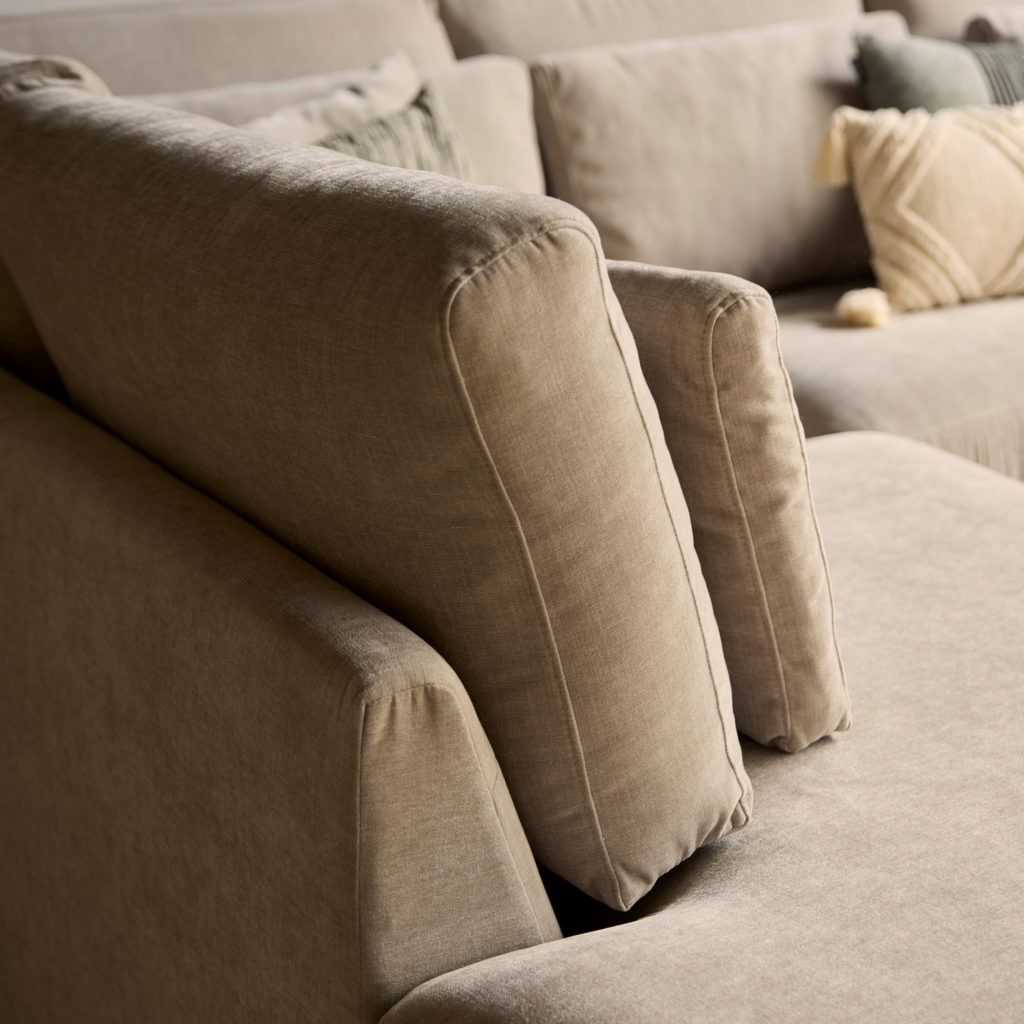 MijnSofa Jesse | Ottomane Links + 2,5 zits | Beige - Afbeelding 4