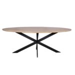 Eiken eettafel Ferris | Ovaal 180 cm | Naturel