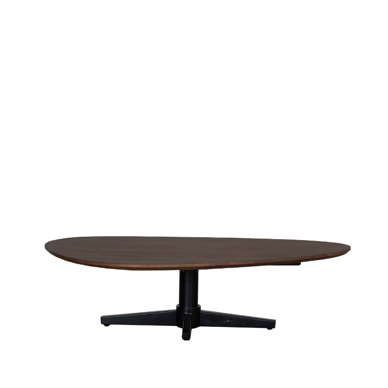 LABEL51 Eetkamertafel Rosie - Espresso - Mangohout - 140 cm - Afbeelding 2