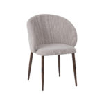 LABEL51 Eetkamerstoel I_Yuki - Naturel - Royal Boucle - Walnut Wood-Look Frame