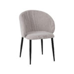 LABEL51 Eetkamerstoel I_Yuki - Naturel - Royal Boucle - Black Frame