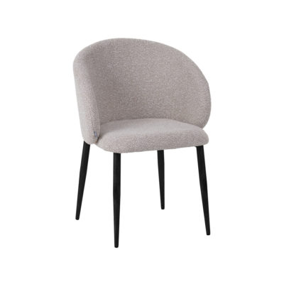LABEL51 Eetkamerstoel I_Yuki - Naturel - Royal Boucle - Black Frame