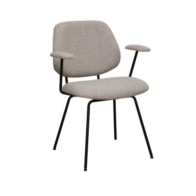 LABEL51 Eetkamerstoel I_Loreto - Naturel - Royal Boucle - One size