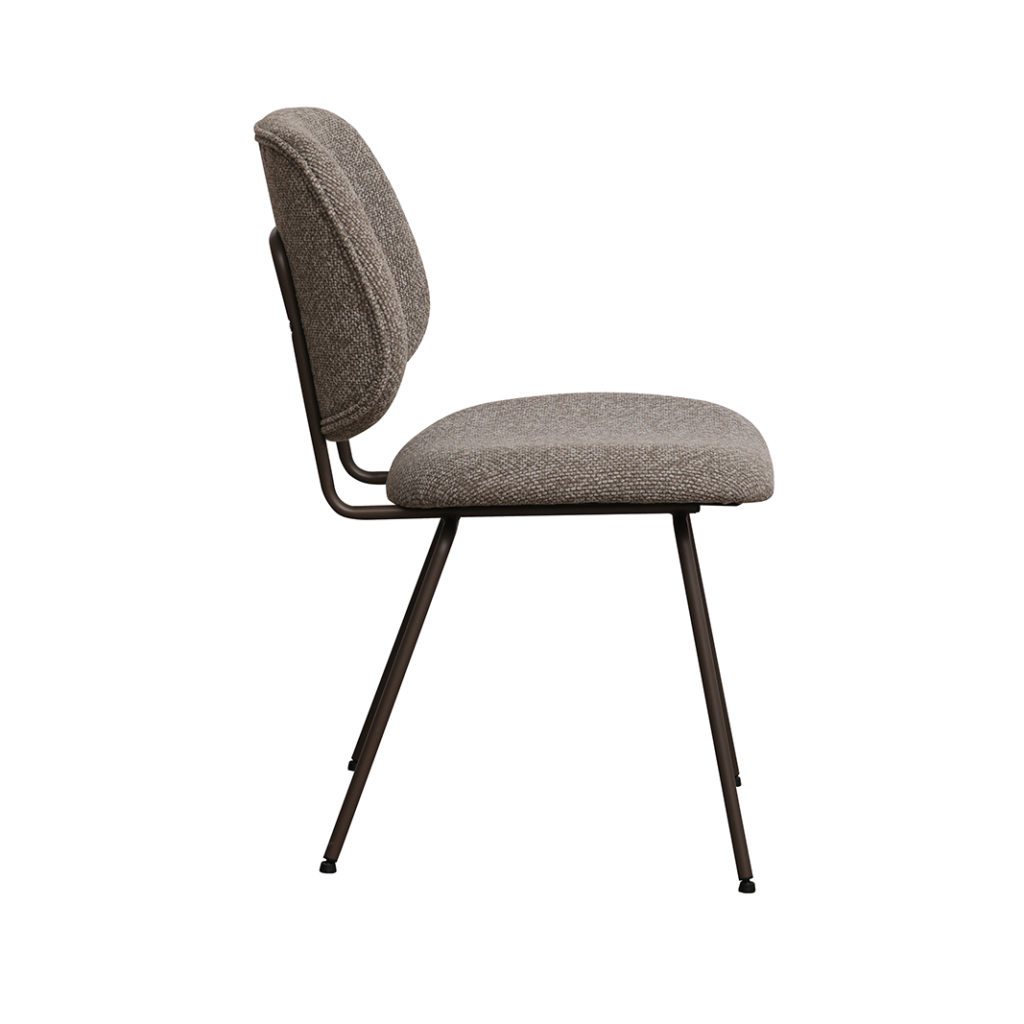 LABEL51 Eetkamerstoel I_Ravenna - Mushroom - Royal Boucle - One size - Afbeelding 3