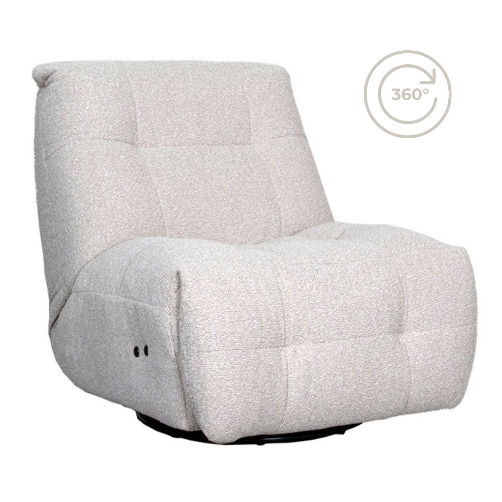 Relaxfauteuil Just Chill - Naturel Boucle - Elektrisch