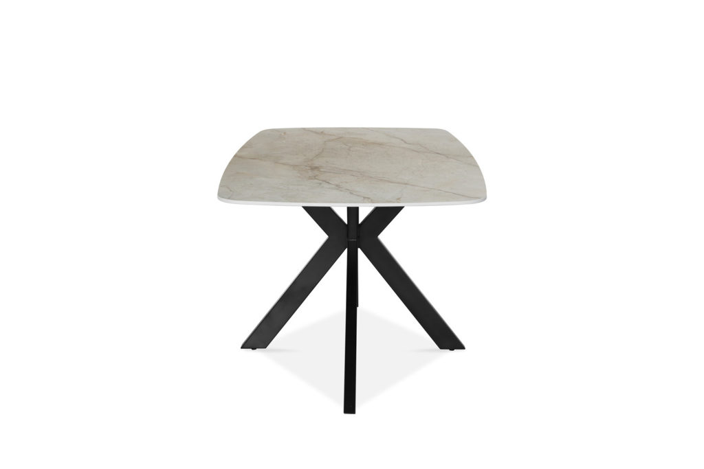 Tafel 'Apollo' 180 cm Deens ovaal glanzend steen Shakespear beige - Afbeelding 6