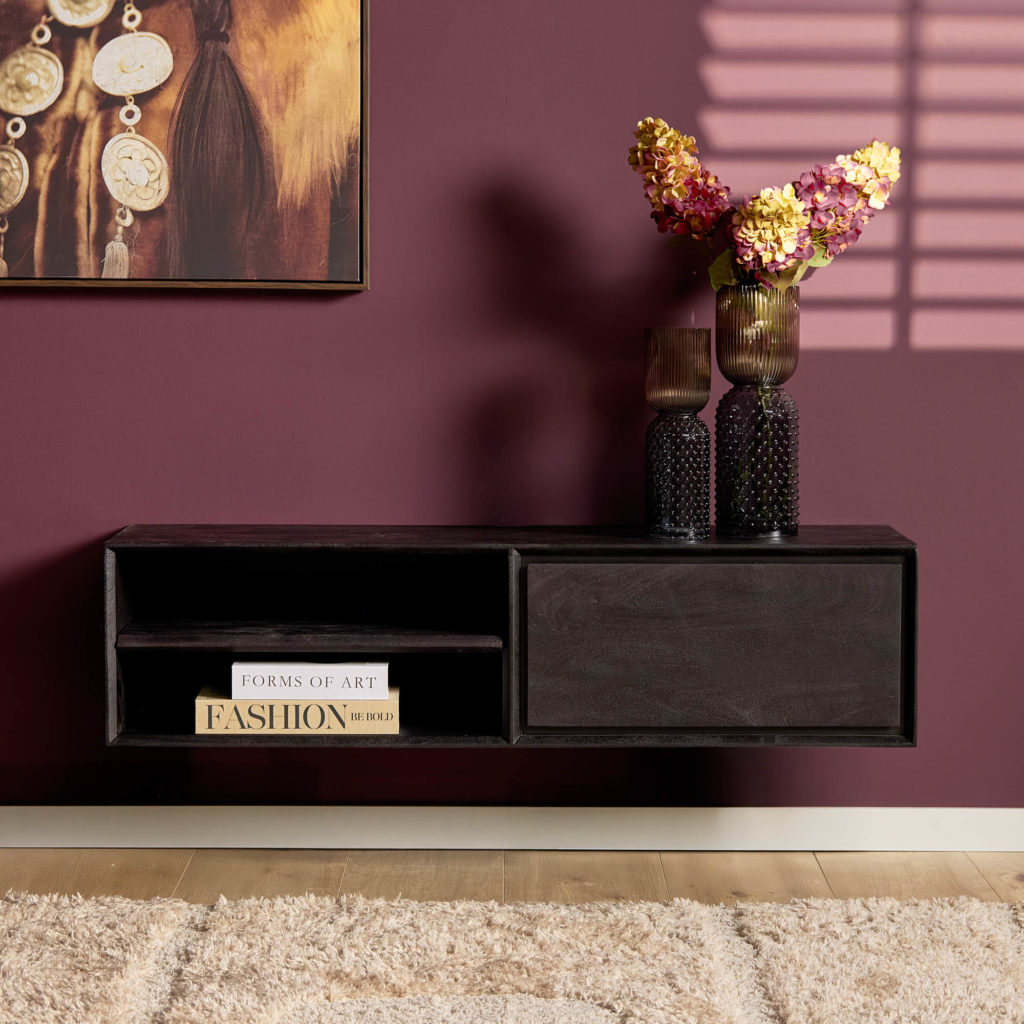 Zwevend tv-meubel Ambiance Zwart | 120 cm - Afbeelding 6