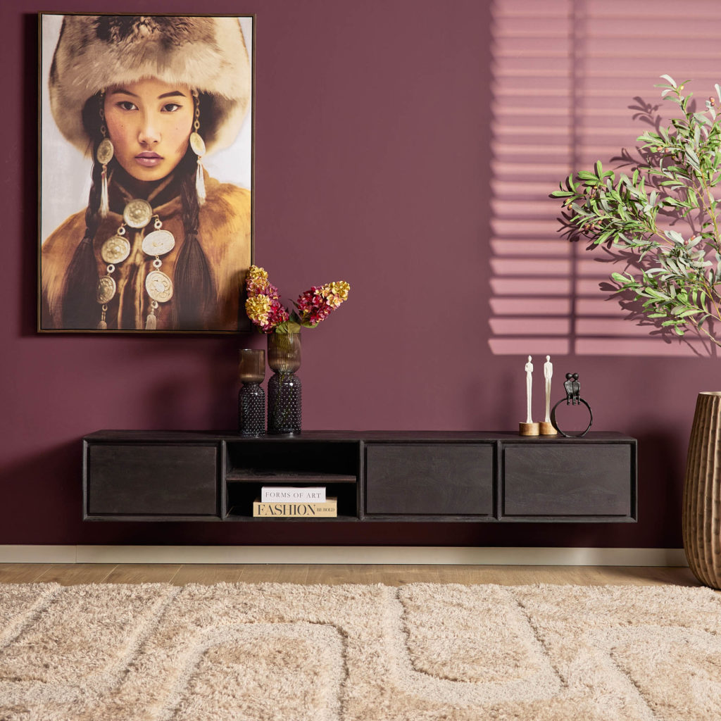 Zwevend tv-meubel Ambiance Zwart | 200 cm - Afbeelding 6