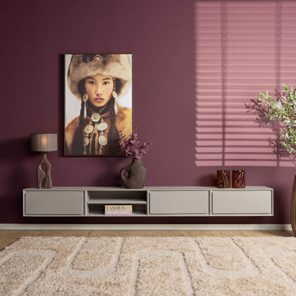 Zwevend tv meubel Ambiance Taupe | 240 cm - Afbeelding 6