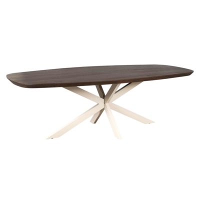 Eettafel Madison Bruin | 280 cm | Deens Ovaal | Poot Zand