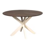 Eettafel Madison Bruin | 130 cm | Poot zandkleurig