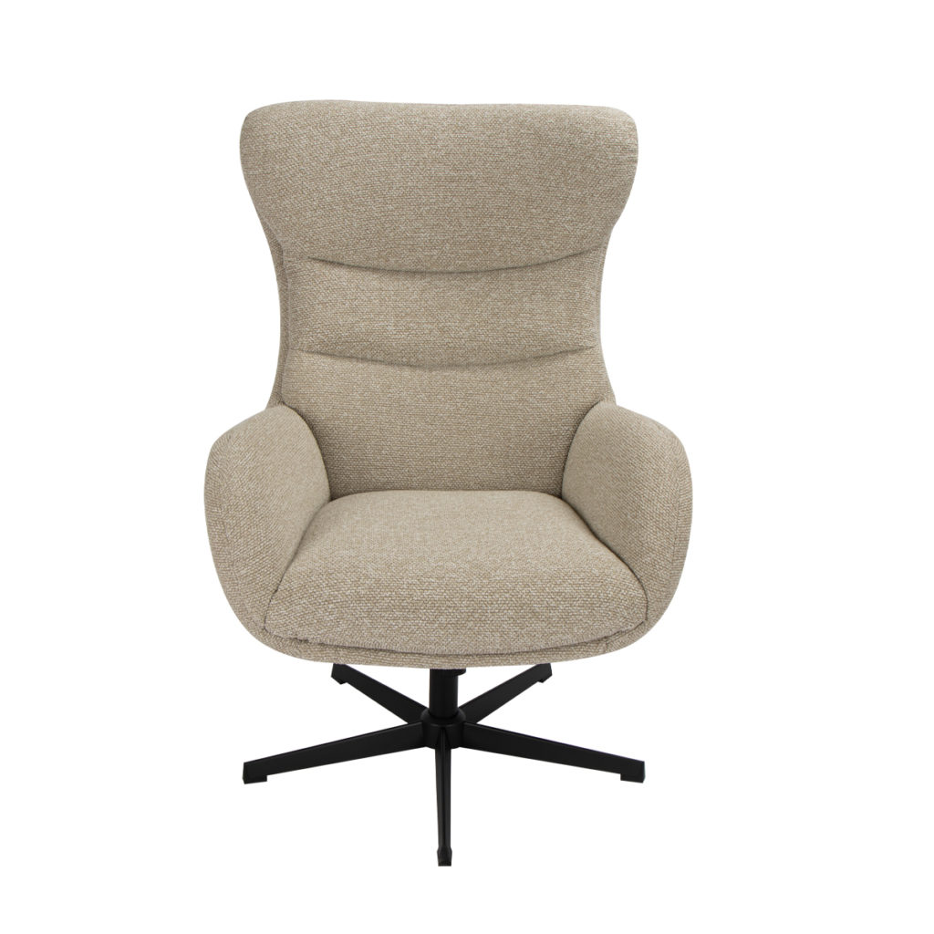 LABEL51 Fauteuil Malmo - Naturel - Royal Boucle - Incl. Hocker - Afbeelding 4