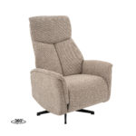LABEL51 Fauteuil Helsinki - Mushroom - Royal Boucle - Manueel Verstelbaar
