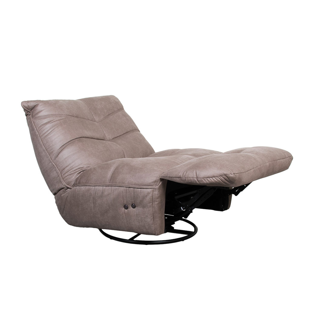 LABEL51 Fauteuil Powernap Station - Taupe - Micro Suede - One Size - Afbeelding 2