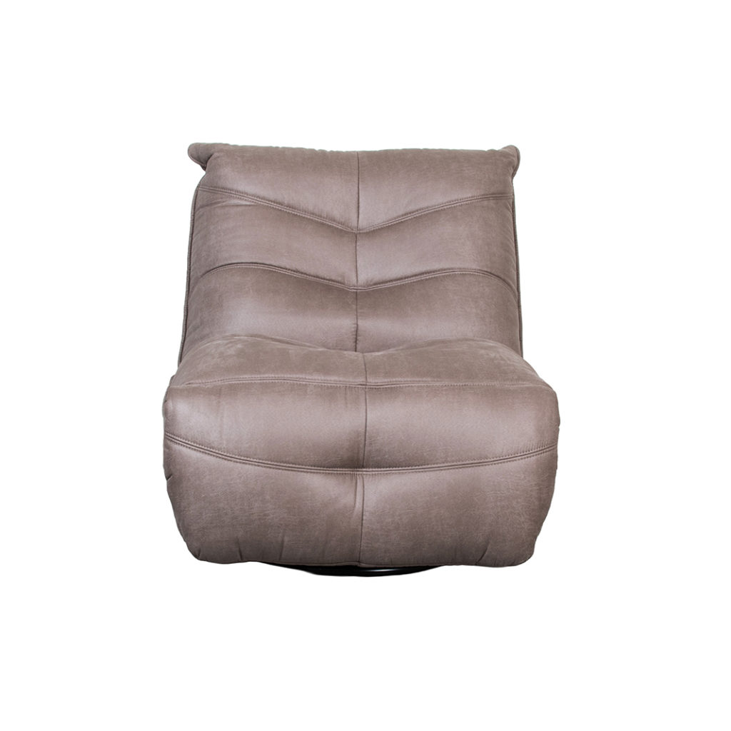 LABEL51 Fauteuil Powernap Station - Taupe - Micro Suede - One Size - Afbeelding 3