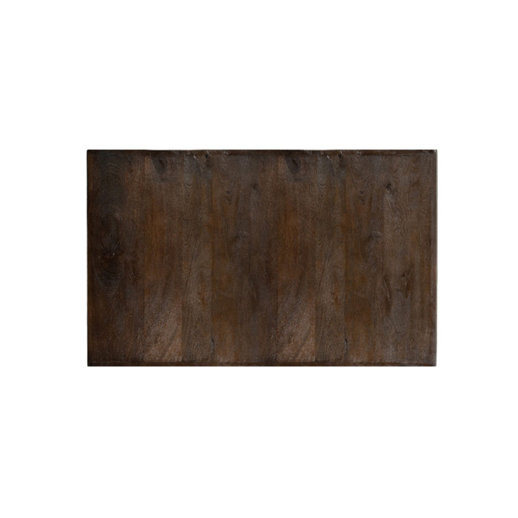 LABEL51 Eetkamertafel Tafelblad Straight Edge - Espresso - Mangohout - 120 cm Straight - Afbeelding 2