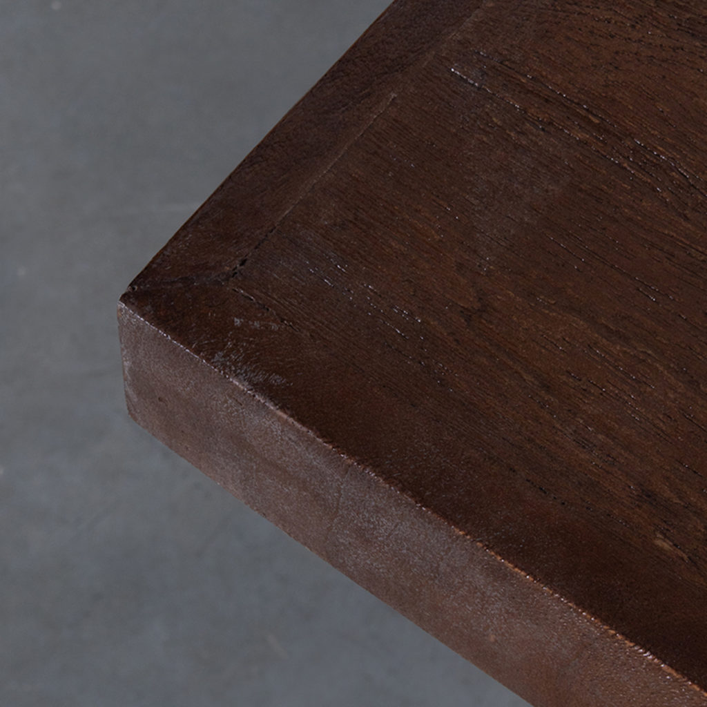 LABEL51 Eetkamertafel Tafelblad Straight Edge - Espresso - Mangohout - 120 cm Straight - Afbeelding 3