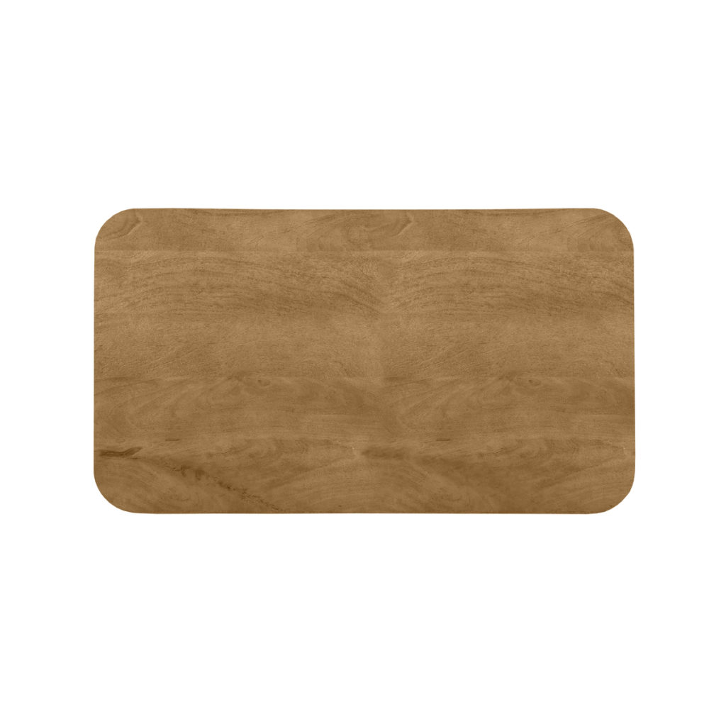 LABEL51 Eetkamertafel Tafelblad Sloppy Edge - Naturel - Mangohout - 120 cm Sloppy - Afbeelding 2