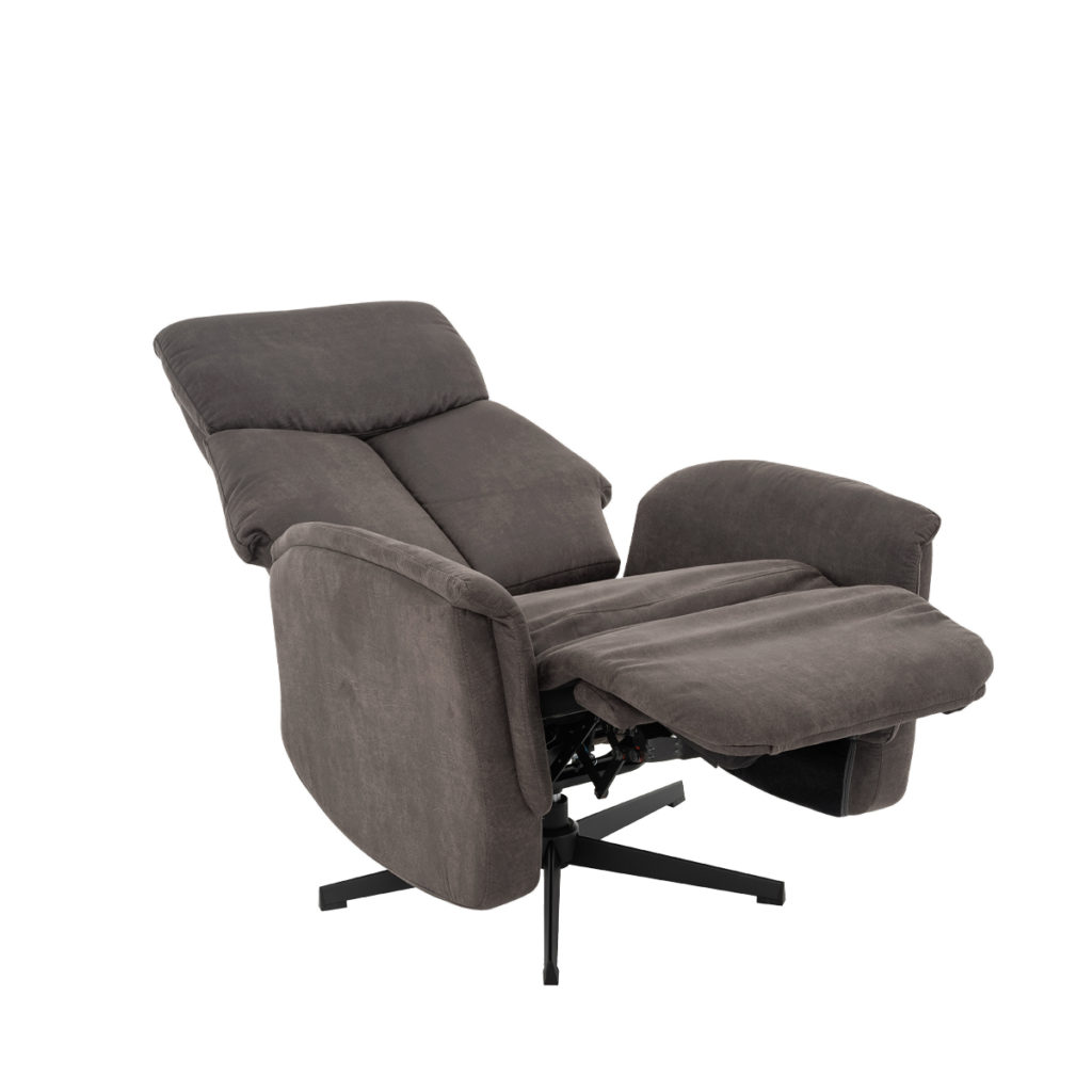 LABEL51 Fauteuil Aarhus - Antraciet - Micro Suede - 2-Motorig - Afbeelding 4