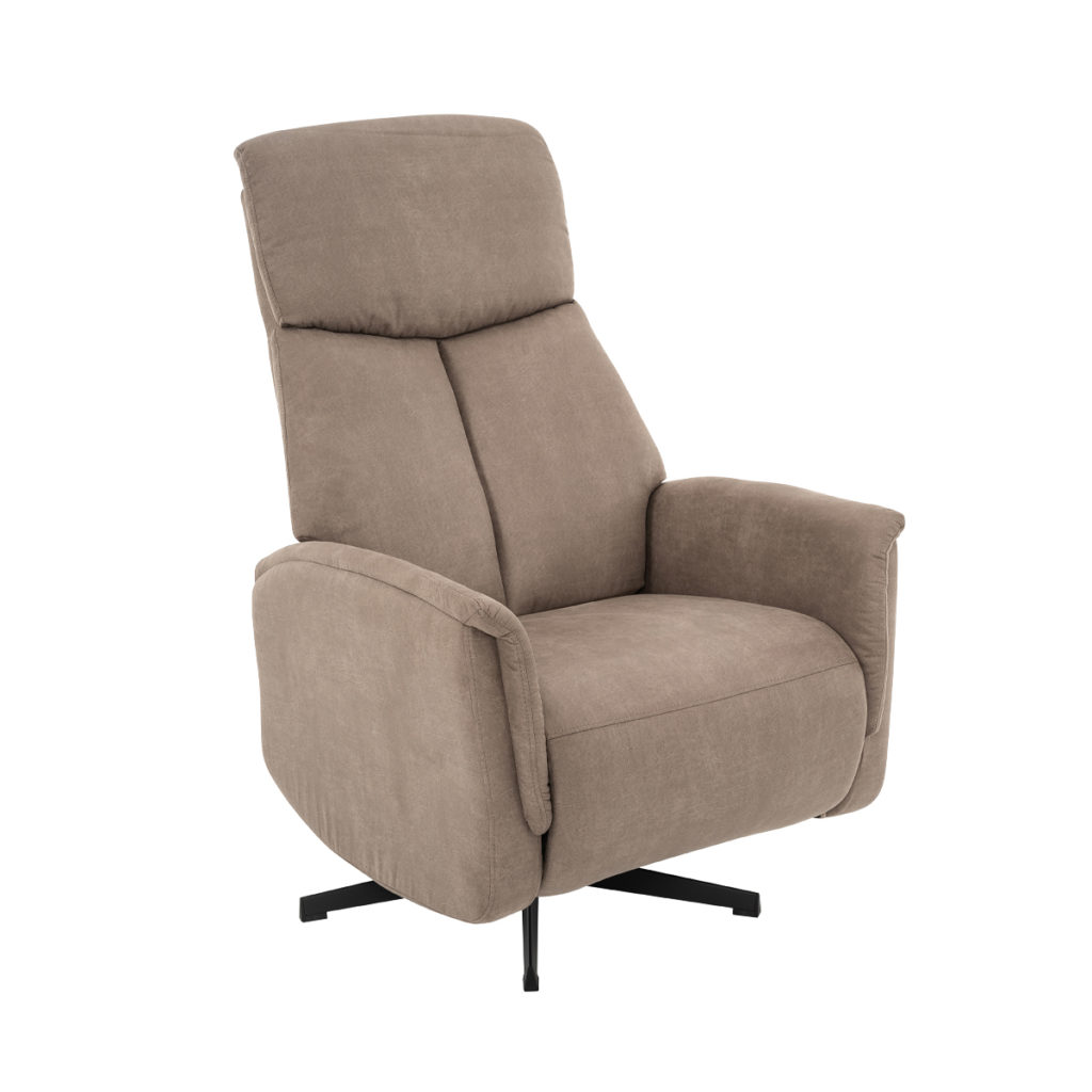 LABEL51 Fauteuil Aarhus - Taupe - Micro Suede - 2-Motorig - Afbeelding 2