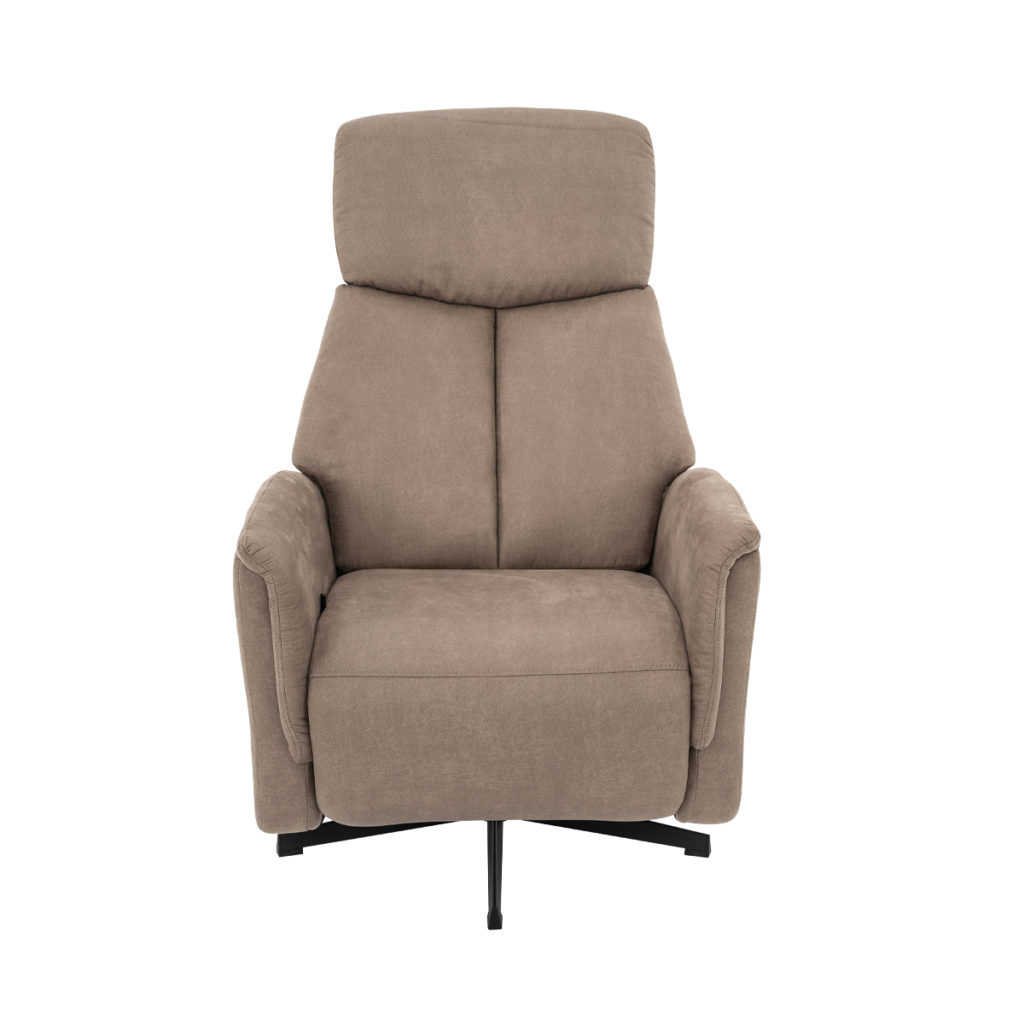 LABEL51 Fauteuil Aarhus - Taupe - Micro Suede - 2-Motorig - Afbeelding 5