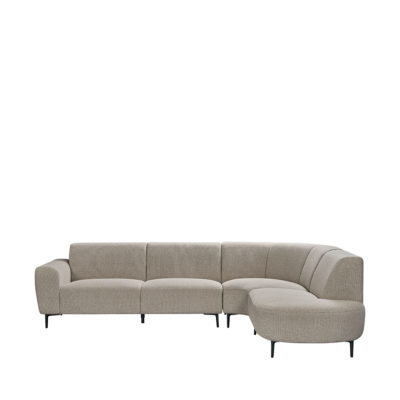 LABEL51 Hoekbank Mauro - Mushroom - Royal Boucle - Rechts Voorstaand