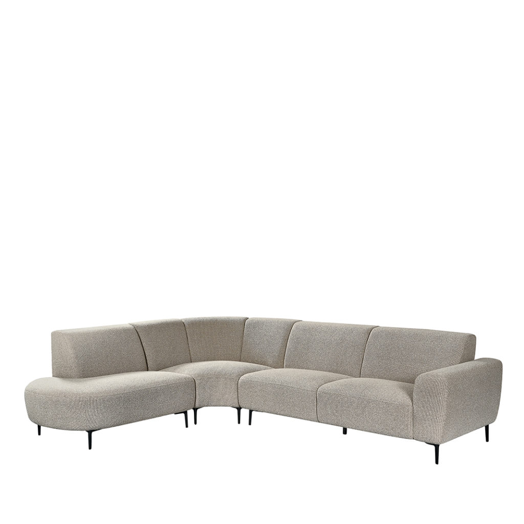 LABEL51 Fauteuil Mauro - Mushroom - Royal Boucle - Links Voorstaand - Afbeelding 2