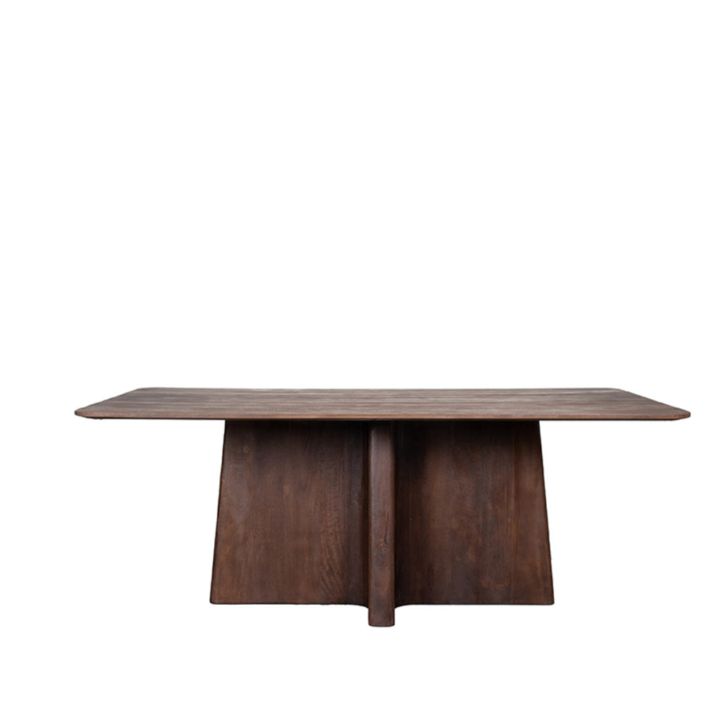 LABEL51 Eetkamertafel Scott - Espresso - Mangohout - 220 cm - Afbeelding 3