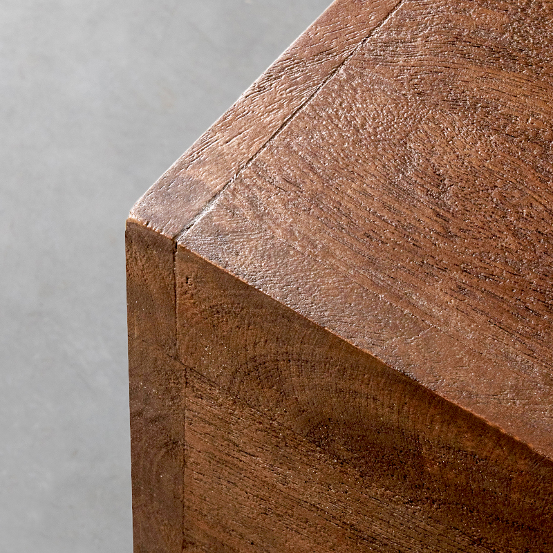 LABEL51 Salontafel Cube - Nature Smooth - Mangohout - 80 cm - Afbeelding 5