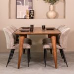 LABEL51 Eetkamertafel Fly - Nature Smooth - Mangohout - 160 cm