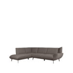 LABEL51 Hoekbank Pesaro - Bruin - Boucle - Links Voorstaand