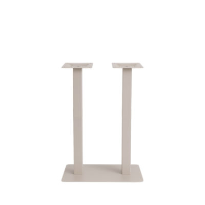 LABEL51 Eetkamertafel Tafelpoot Dubbel - Taupe - Metaal - Dubbel - 108 cm