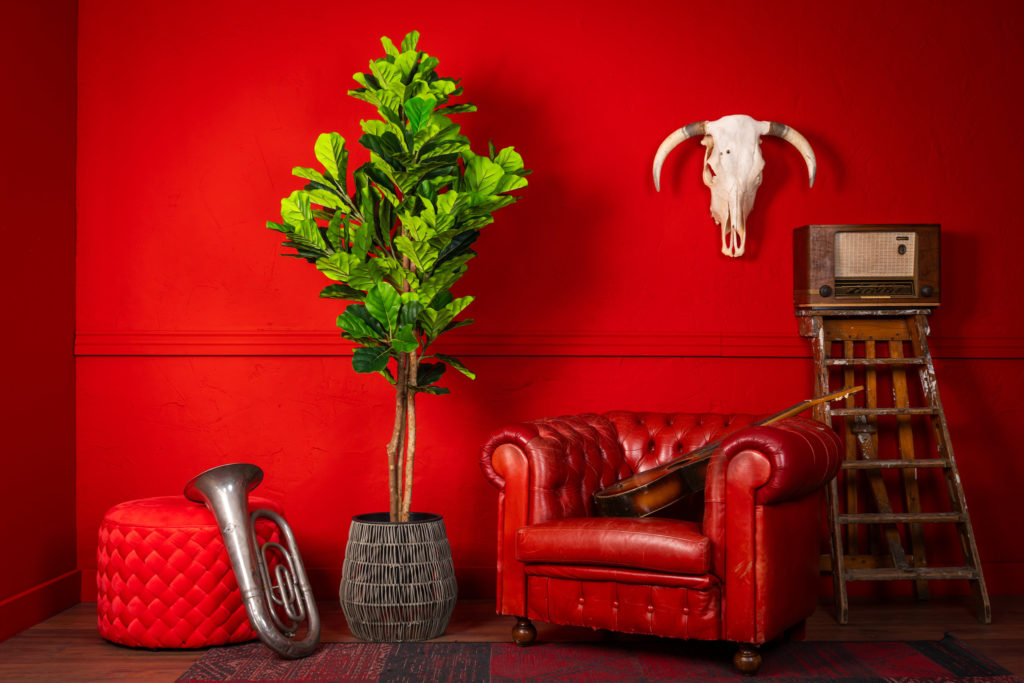 Ficus lyrata kunstplant 185 cm - Stijlvolle vioolbladplant - Afbeelding 3