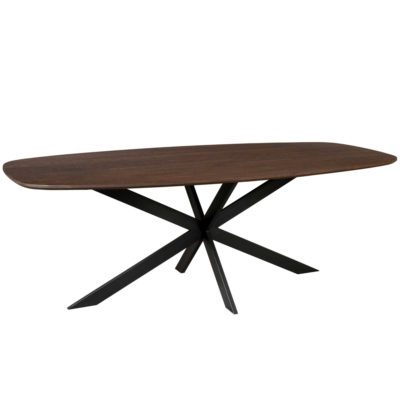 Eiken eettafel Ferris | Deens Ovaal 200 cm | Bruin