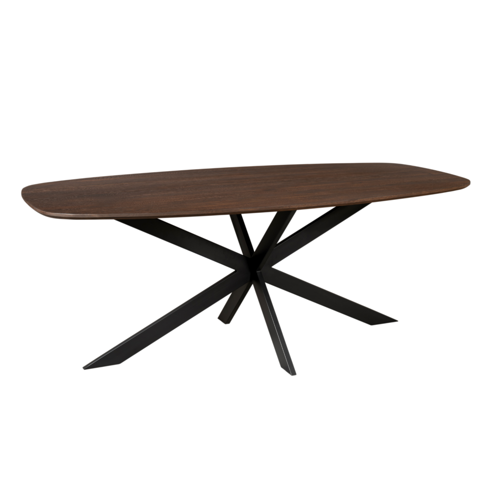 Eiken eettafel Ferris | Deens ovaal 180 cm | Bruin