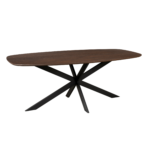 Eiken eettafel Ferris | Deens ovaal 180 cm | Bruin