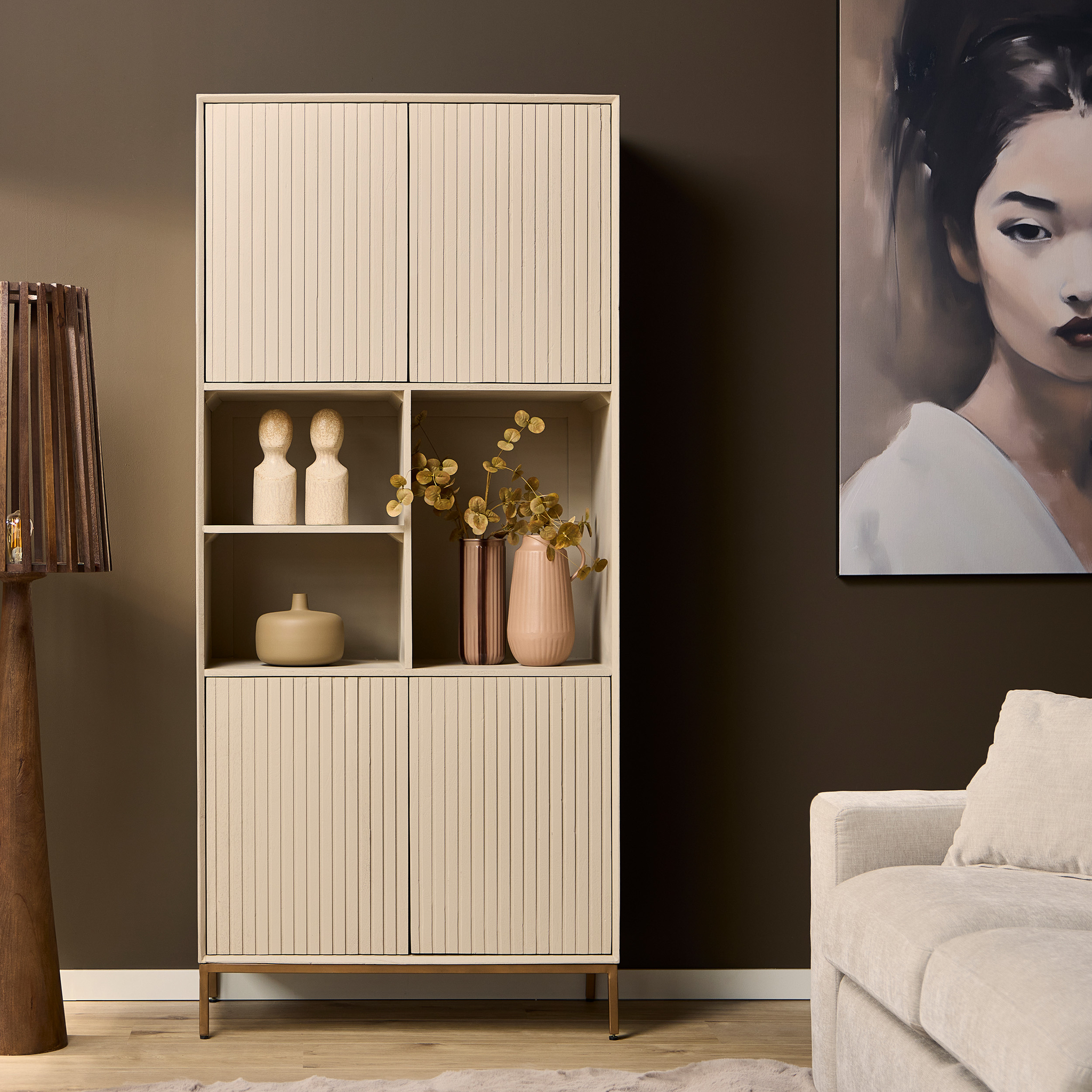 Starfurn Vakkenkast Madison Zand  &VerticalLine; 90 cm