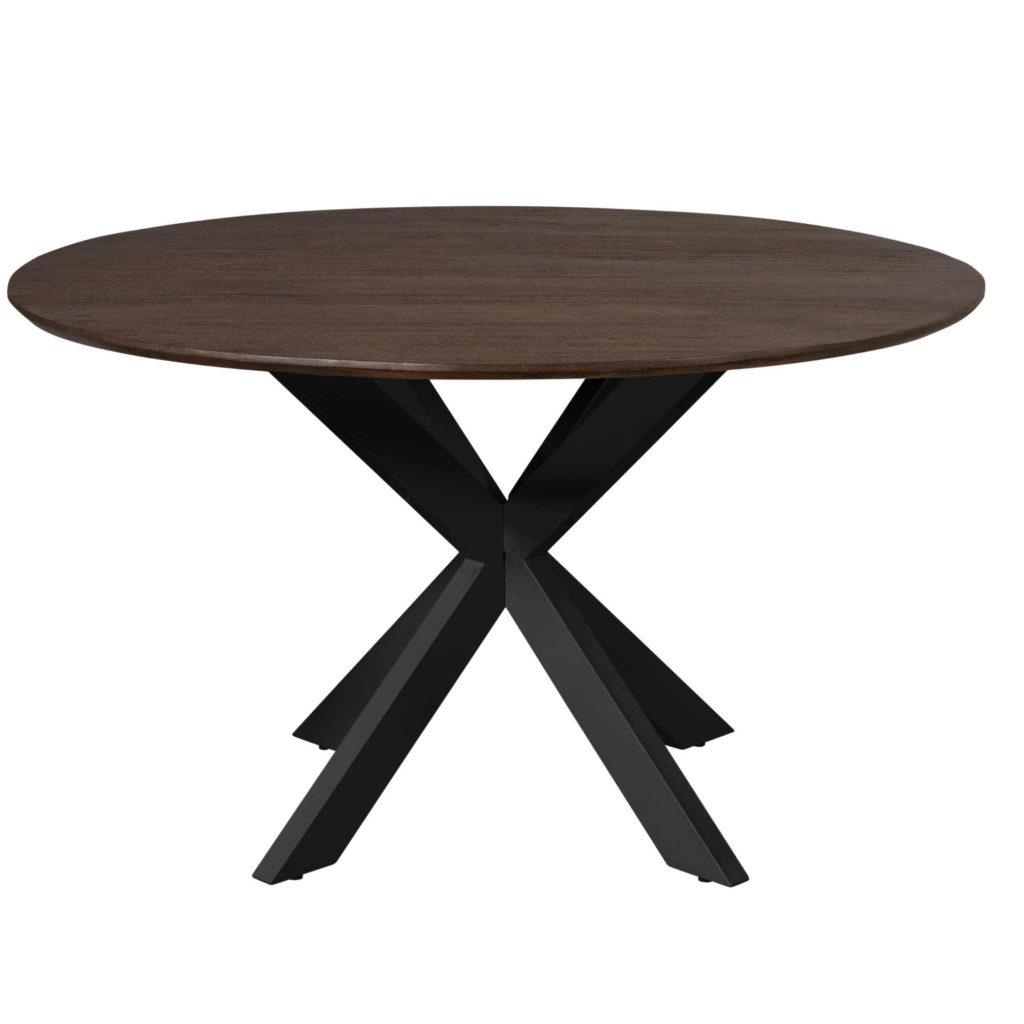 Eettafel Madison Brown | 150 cm | Poot Zwart - Afbeelding 2