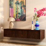 Zwevend tv-meubel Madison Bruin | 160 cm