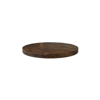 LABEL51 Eetkamertafel Tafelblad Rond - Zwart - Mangohout - 70 cm - Rond
