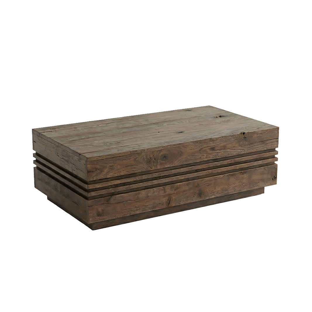 Het Steigerhouthuis LABEL51 Salontafel Notch - Espresso - Mangohout - 110 cm