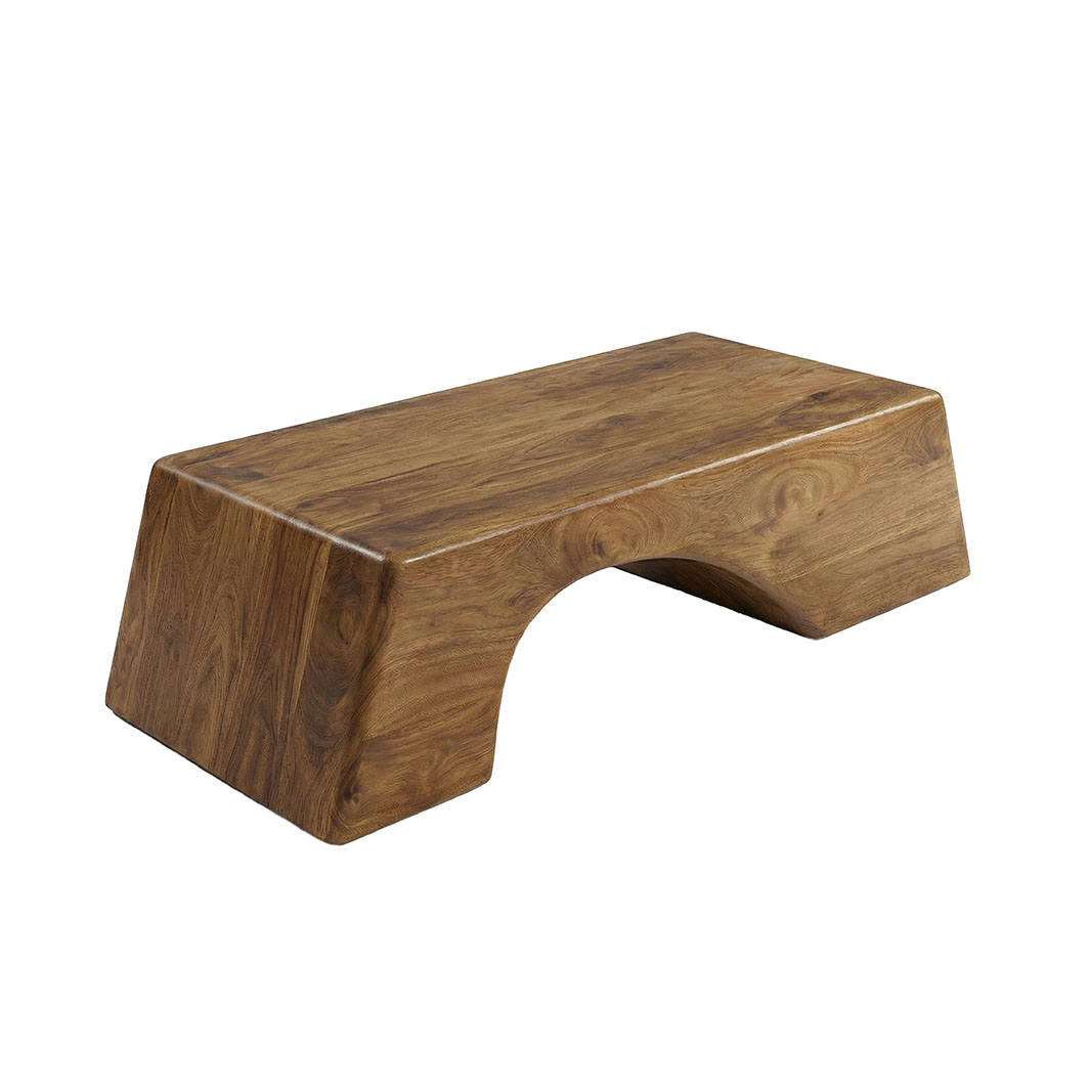 Het Steigerhouthuis LABEL51 Salontafel Arc - Nature Smooth - Mangohout - 110 cm