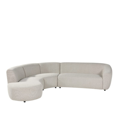 LABEL51 Hoekbank Florence - Naturel - Royal Boucle - Links Voorstaand