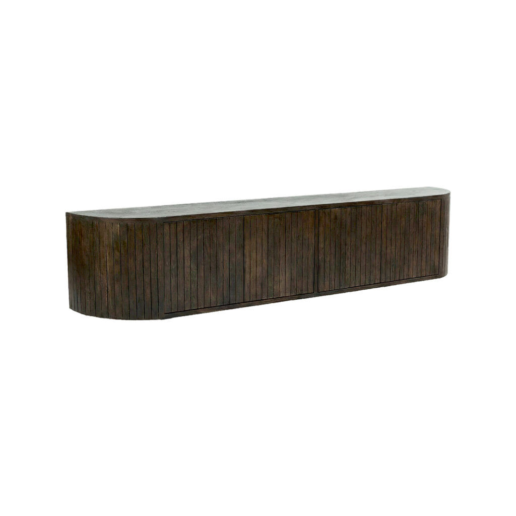 LABEL51 Tv-meubel Miya - Espresso - Mangohout - 190 cm