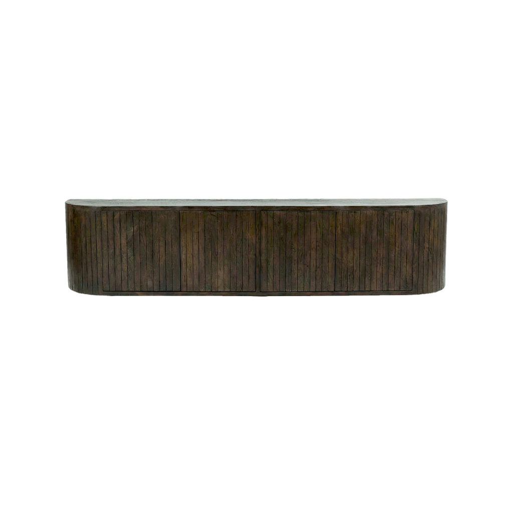 LABEL51 Tv-meubel Miya - Espresso - Mangohout - 190 cm - Afbeelding 2