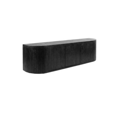 LABEL51 Tv-meubel Miya - Zwart - Mangohout - 160 cm