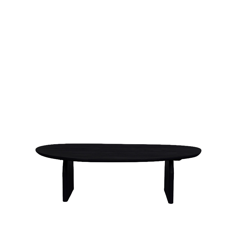 Het Steigerhouthuis LABEL51 Salontafel Cooper - Zwart - Mangohout - 135 cm