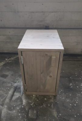 OUTLET! Steigerhout nachtkastje