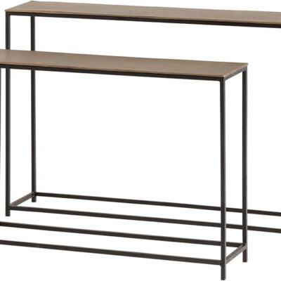 Baku wandtafel set van 2, Brass antique