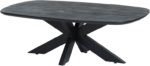 Salontafel deens ovaal 120, Acacia Black